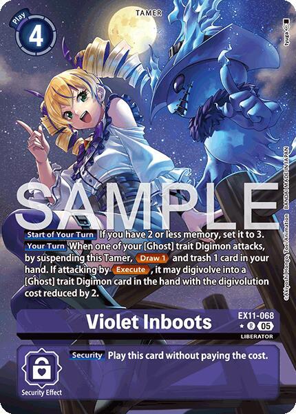Violet Inboots (Alternate Art) (EX11-068 R) (EX-11)