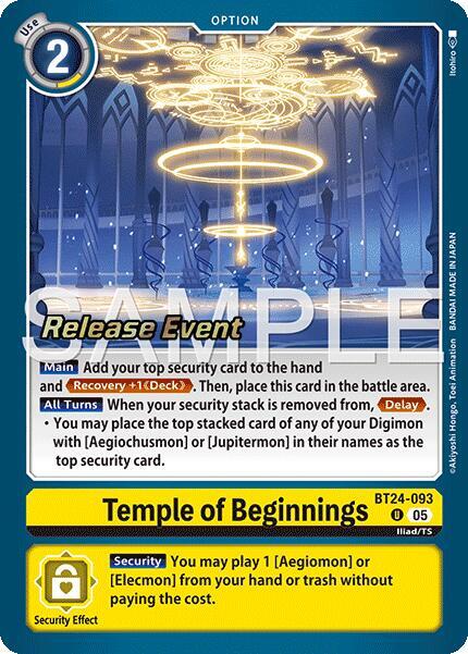 Temple of Beginnings (BT24-093 U) (BT-24_PR)