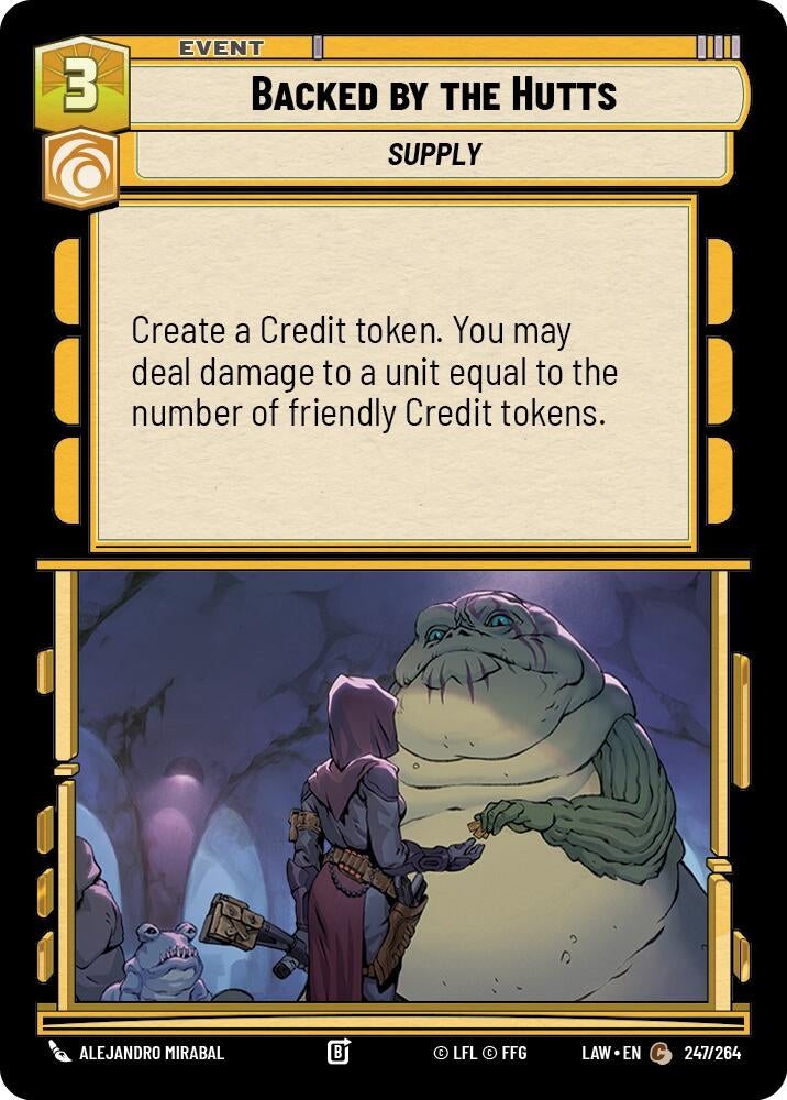 Backed by the Hutts (247/264) (LAW)