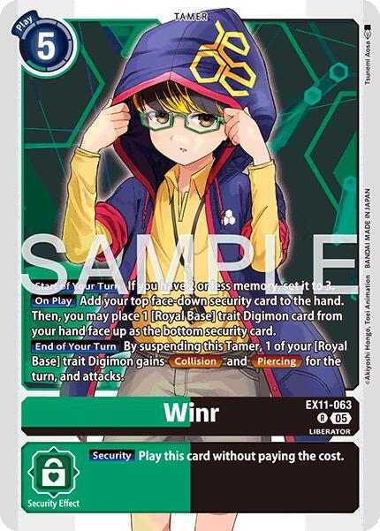 Winr (EX11-063 R) (EX-11)
