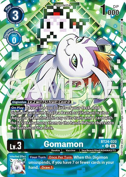 Gomamon (Box Topper) (BT24-020 U) (BT-24)