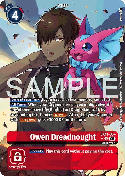 Owen Dreadnought (Alternate Art) (EX11-054 R) (EX-11)