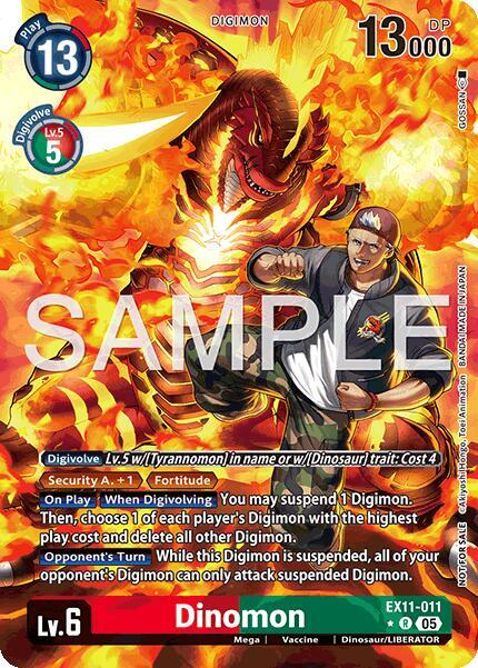 Dinomon (Box Topper) (EX11-011 R) (EX-11)