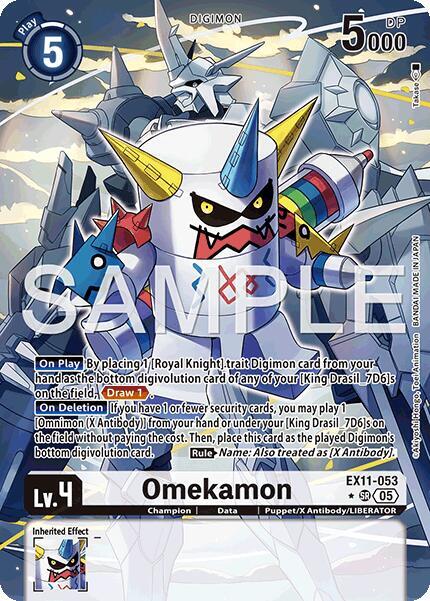Omekamon (Alternate Art) (EX11-053 SR) (EX-11)