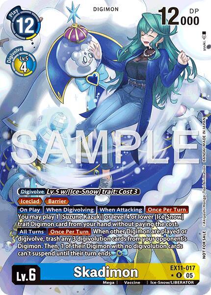 Skadimon (Box Topper) (EX11-017 R) (EX-11)
