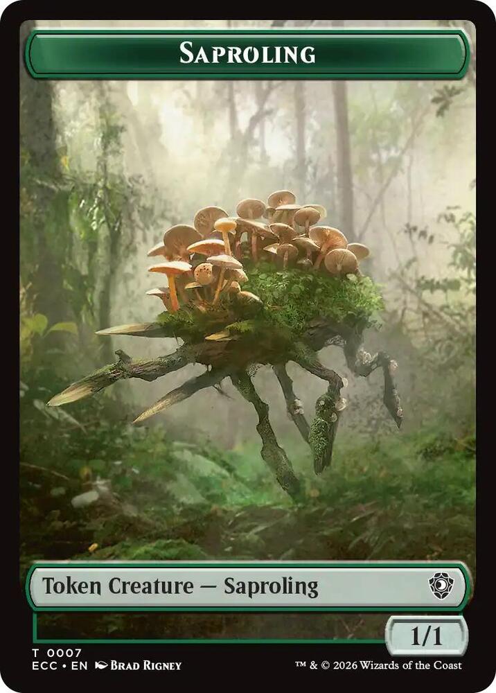 Saproling // The Monarch Double-Sided Token (7 // 12) (ECC)
