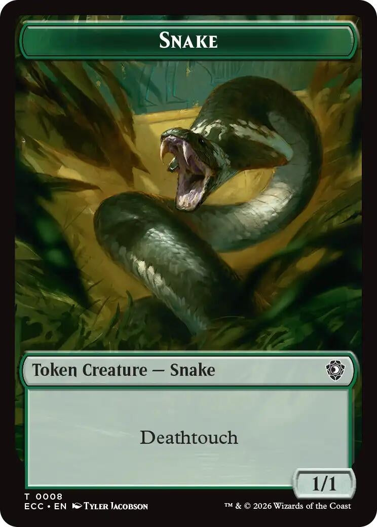 Snake // Scarecrow Double-Sided Token (8 // 11) (ECC)