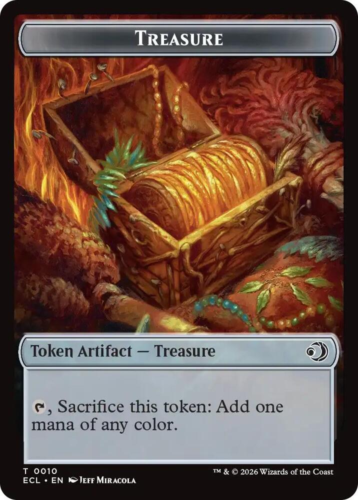 Treasure // Copy Double-Sided Token (10 // 1) (ECC)