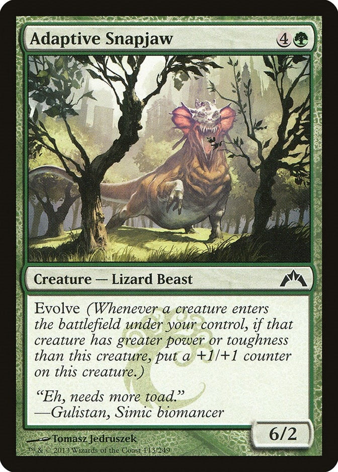 Image for Adaptive Snapjaw (113) (GTC) - Magic: The Gathering