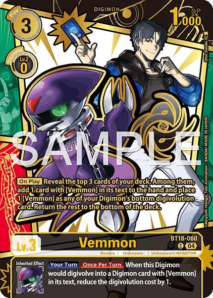 Vemmon (Rare Pull) (BT18-060) (EX-11)