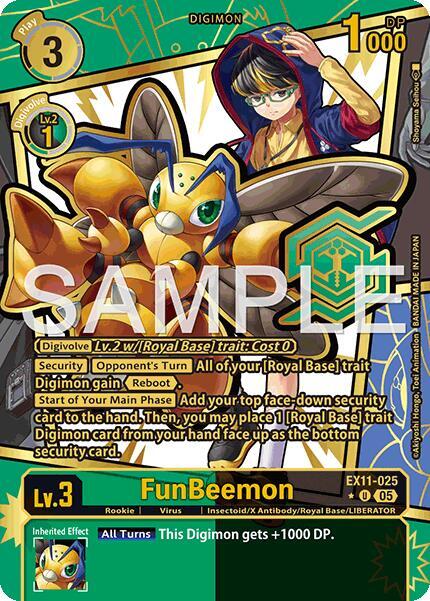 FunBeemon (Rare Pull) (EX11-025) (EX-11)