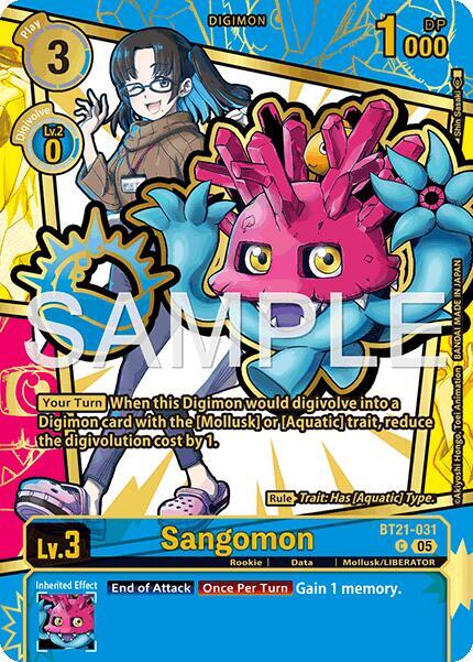 Sangomon (Rare Pull) (BT21-031 C) (EX-11)