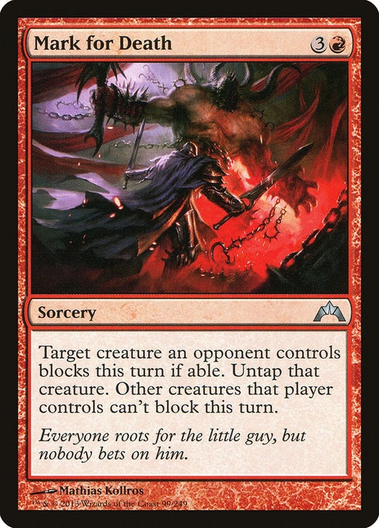 Image for Mark for Death (99) (GTC) - Magic: The Gathering