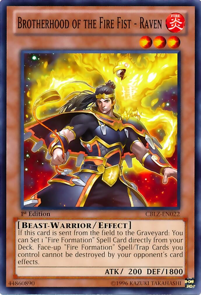 Brotherhood of the Fire Fist - Raven (CBLZ-EN022) (CBLZ)