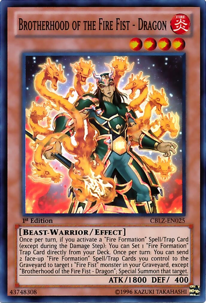 Brotherhood of the Fire Fist - Dragon (CBLZ-EN025) (CBLZ)