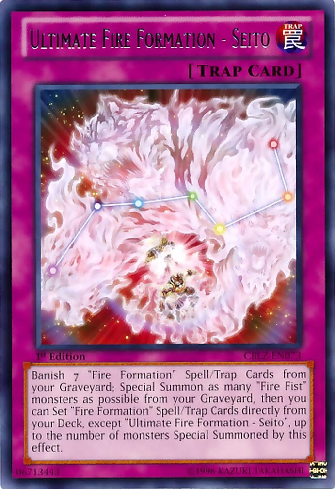 Ultimate Fire Formation - Seito (CBLZ-EN073) (CBLZ)