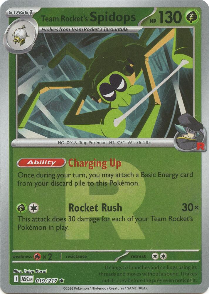 Team Rocket's Spidops (Team Rocket) (019/217) (ASC)