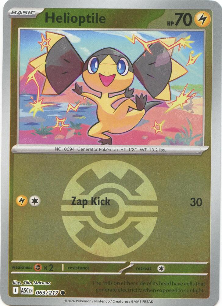 Helioptile (Quick Ball) (063/217) (ASC)