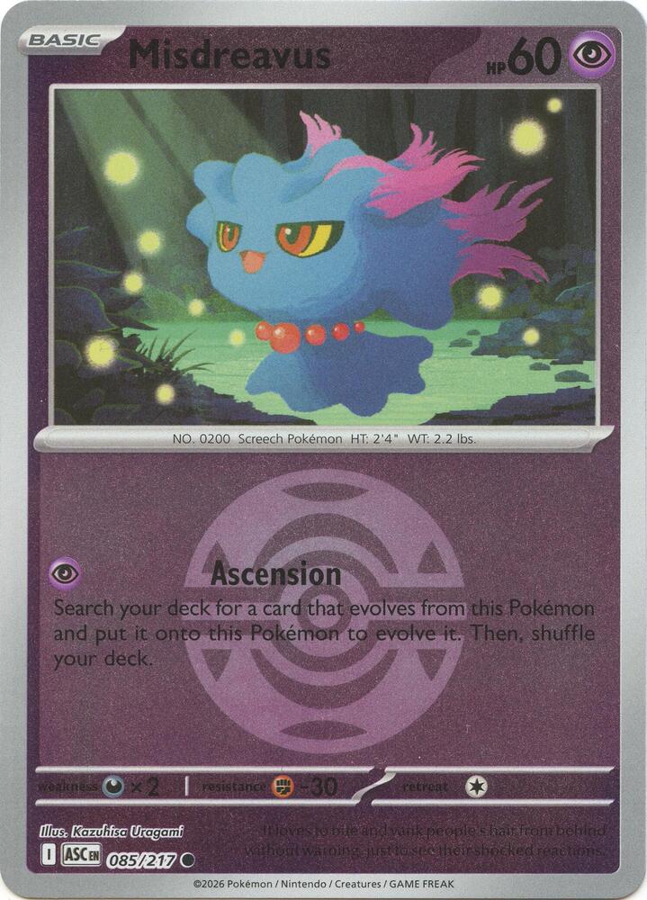 Misdreavus - 085/217 (Dusk Ball) (085/217) (ASC)