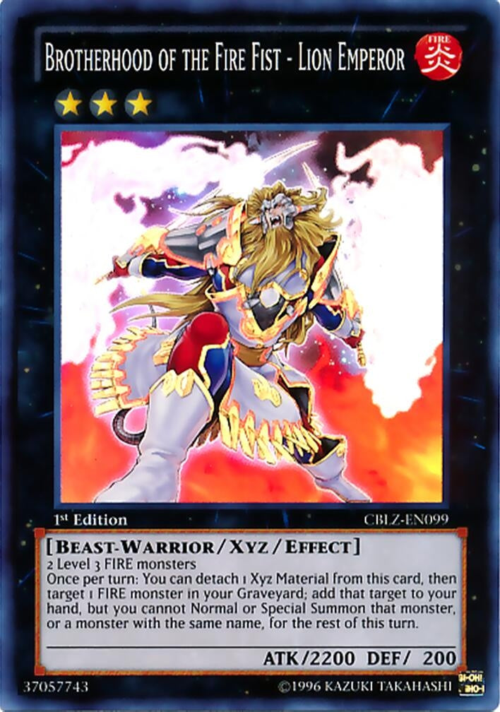 Brotherhood of the Fire Fist - Lion Emperor (CBLZ-EN099) (CBLZ)
