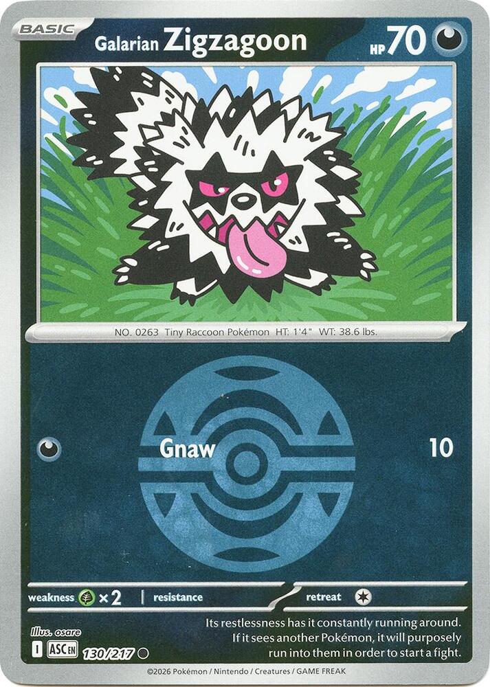 Galarian Zigzagoon (Dusk Ball) (130/217) (ASC)