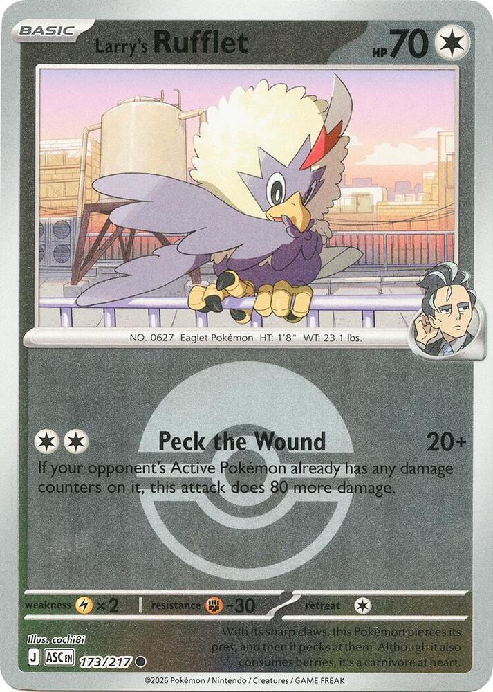 Larry's Rufflet (Poke Ball) (173/217) (ASC)
