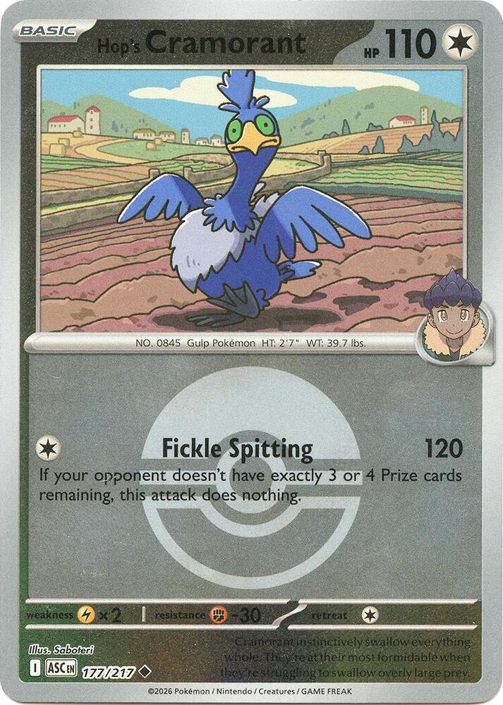Hop's Cramorant (Poke Ball) (177/217) (ASC)