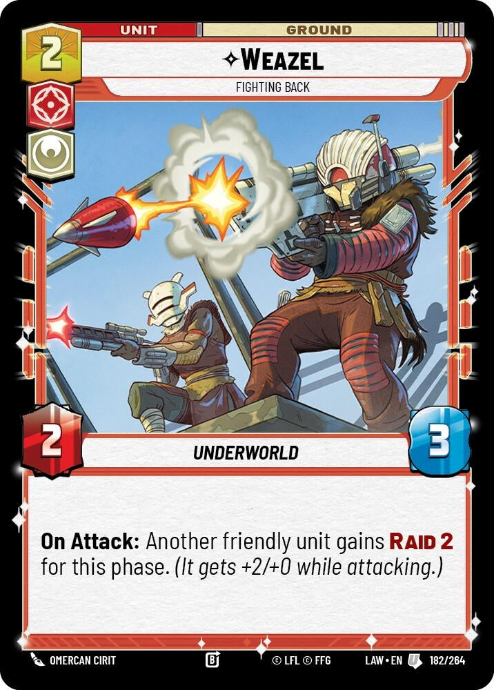 Weazel - Fighting Back (182/264) (LAW)