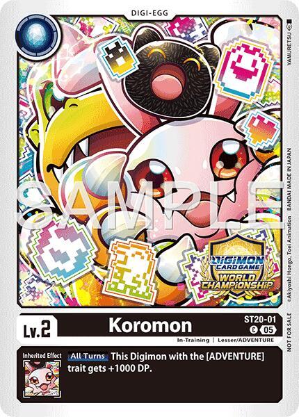 Koromon (World Championship 26–27 Regionals Season 1) (ST20-01 C) (ST-20)