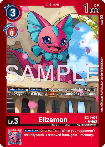 Elizamon (Limited Foil) (EX11-008 C) (EX-11)