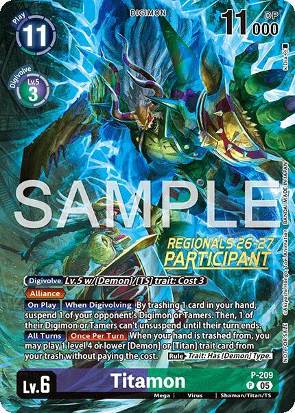 Titamon (Regionals 26-27 Season 1 Participant) (P-209 P) (D-PR)