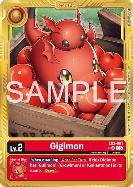 Gigimon (Gold Border) (EX2-001 U) (AD-01)