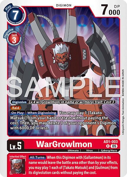 WarGrowlmon - AD1-003 (AD1-003 R) (AD-01)