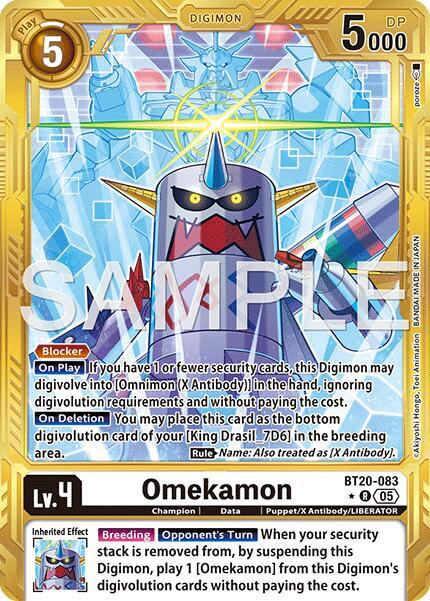 Omekamon - BT20-083 (Gold Border) (BT20-083 R) (AD-01)