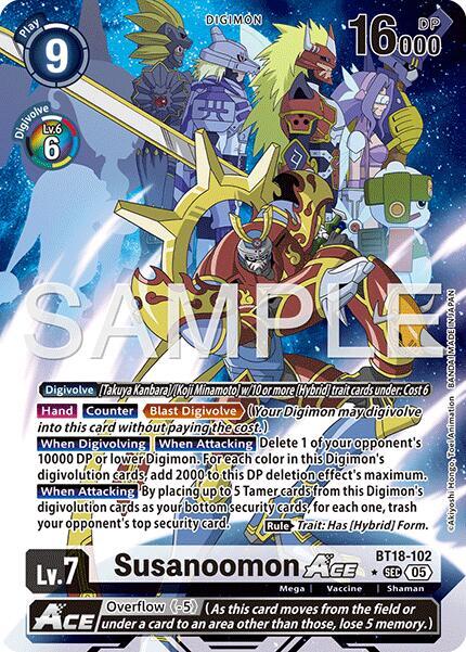 Susanoomon ACE (Alternate Art) (BT18-102 SEC) (AD-01)