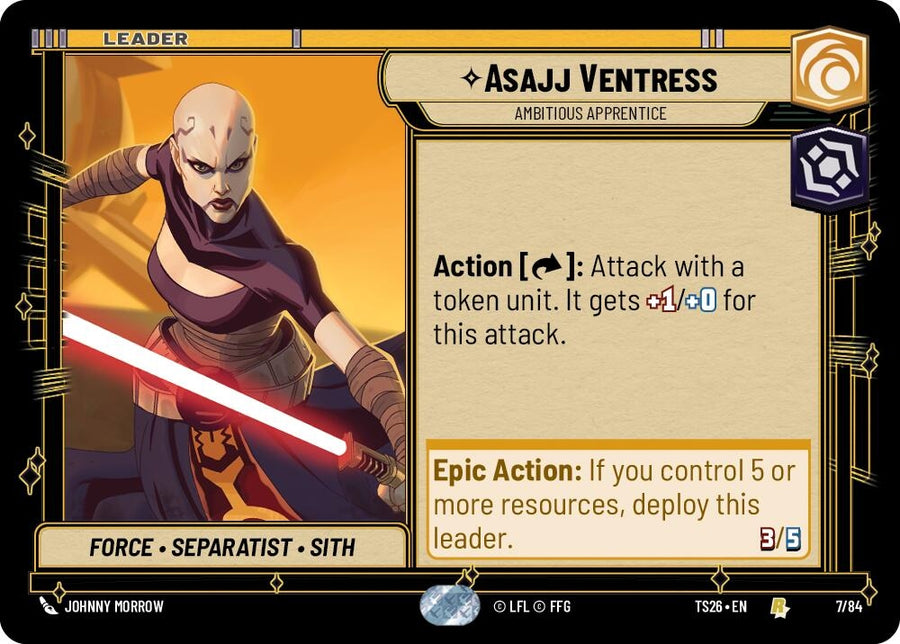 Asajj Ventress - Ambitious Apprentice (7/84) (TS26)