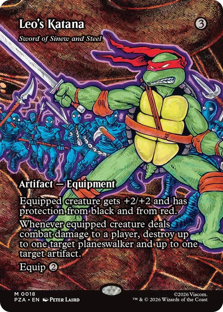 Leo's Katana - Sword of Sinew and Steel (Borderless) (18) (PZA)