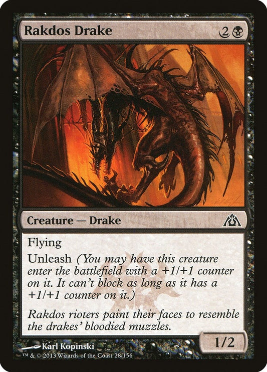Image for Rakdos Drake (28) (DGM) - Magic: The Gathering