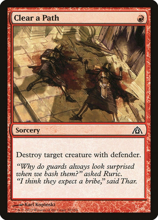 Image for Clear a Path (32) (DGM) - Magic: The Gathering