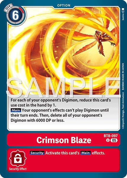 Crimson Blaze (Reprint) (BT8-097 U) (AD-01)