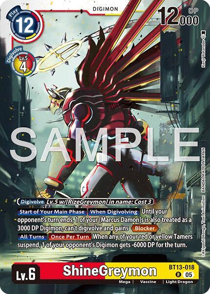 ShineGreymon - BT13-018 (Reprint) (BT13-018 R) (AD-01)