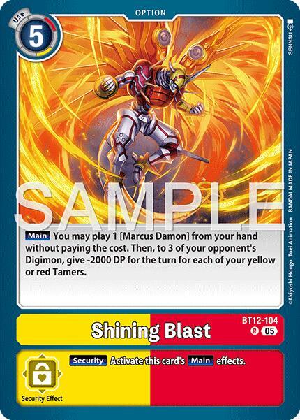 Shining Blast (Reprint) (BT12-104 R) (AD-01)