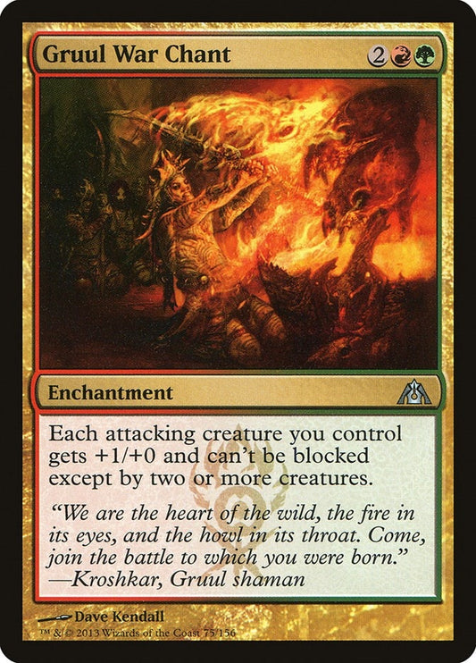 Image for Gruul War Chant (75) (DGM) - Magic: The Gathering