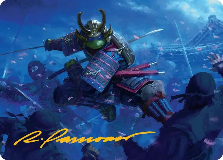 Leonardo, Sewer Samurai Art Card (1/54) (Gold-Stamped Signature) (1) (ASTMT)