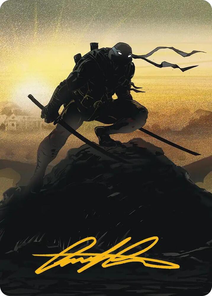 Leonardo, Sewer Samurai Art Card (20/54) (Gold-Stamped Signature) (20) (ASTMT)