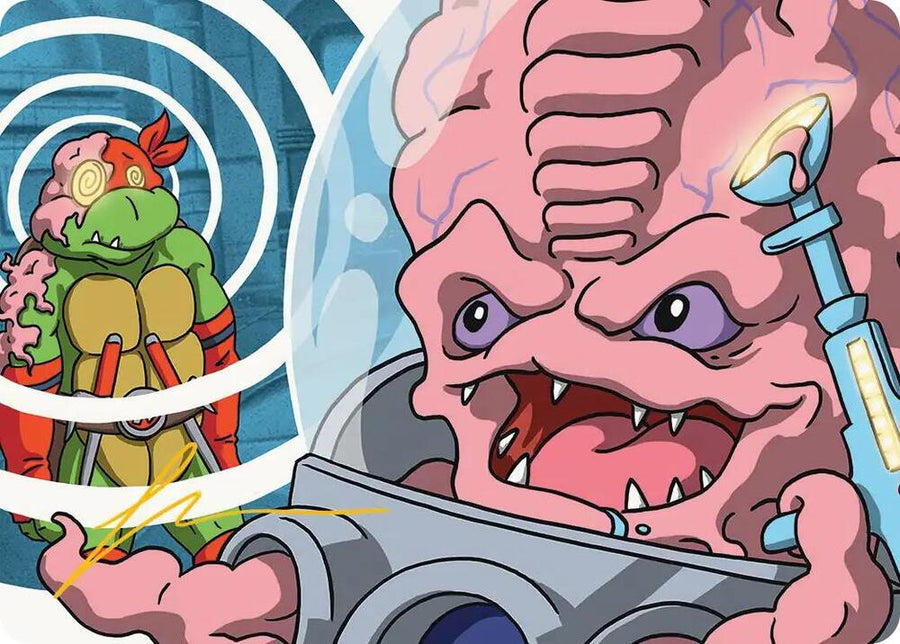 Krang, Master Mind Art Card (25/54) (Gold-Stamped Signature) (25) (ASTMT)