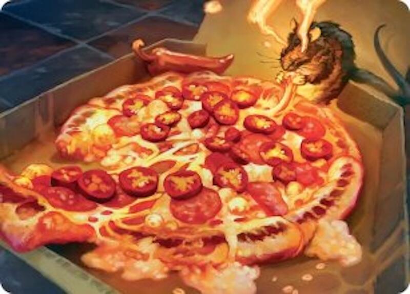 Spicy Oatmeal Pizza Art Card (11) (ASTMT)