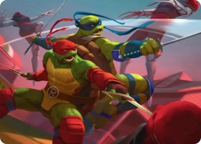 Raph & Leo, Sibling Rivals Art Card (16) (ASTMT)