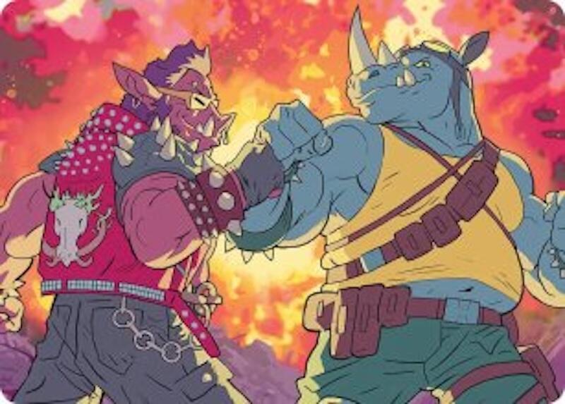 Bebop & Rocksteady Art Card (29) (ASTMT)