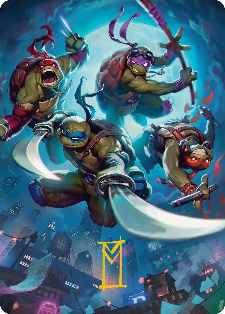 Heroes in a Half Shell Art Card (Gold-Stamped Signature) (41) (ASTMT)